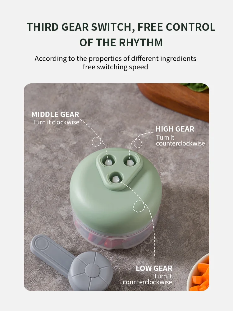 Manual Meat Mincer – Garlic Chopper and Vegetable Cutter 4