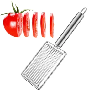 Tomato Potato Slicer – Stainless Steel Fruit & Vegetable Cutter 1