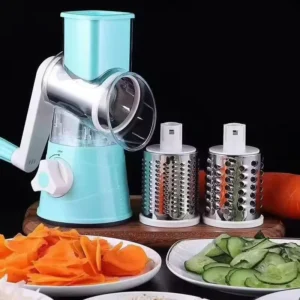 3-in-1 Vegetable Slicer – Manual Grater and Round Chopper 1