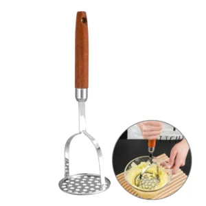 Household Stainless Steel Potato Masher β Manual Vegetable Crusher 1